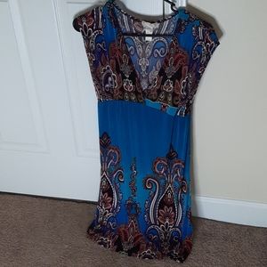 NYC dress, Medium, Peacock Paisley